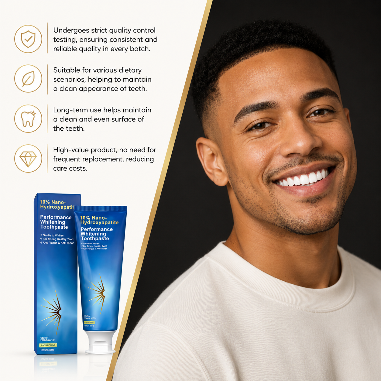 Nano Hydroxyapatite Whitening Toothpaste