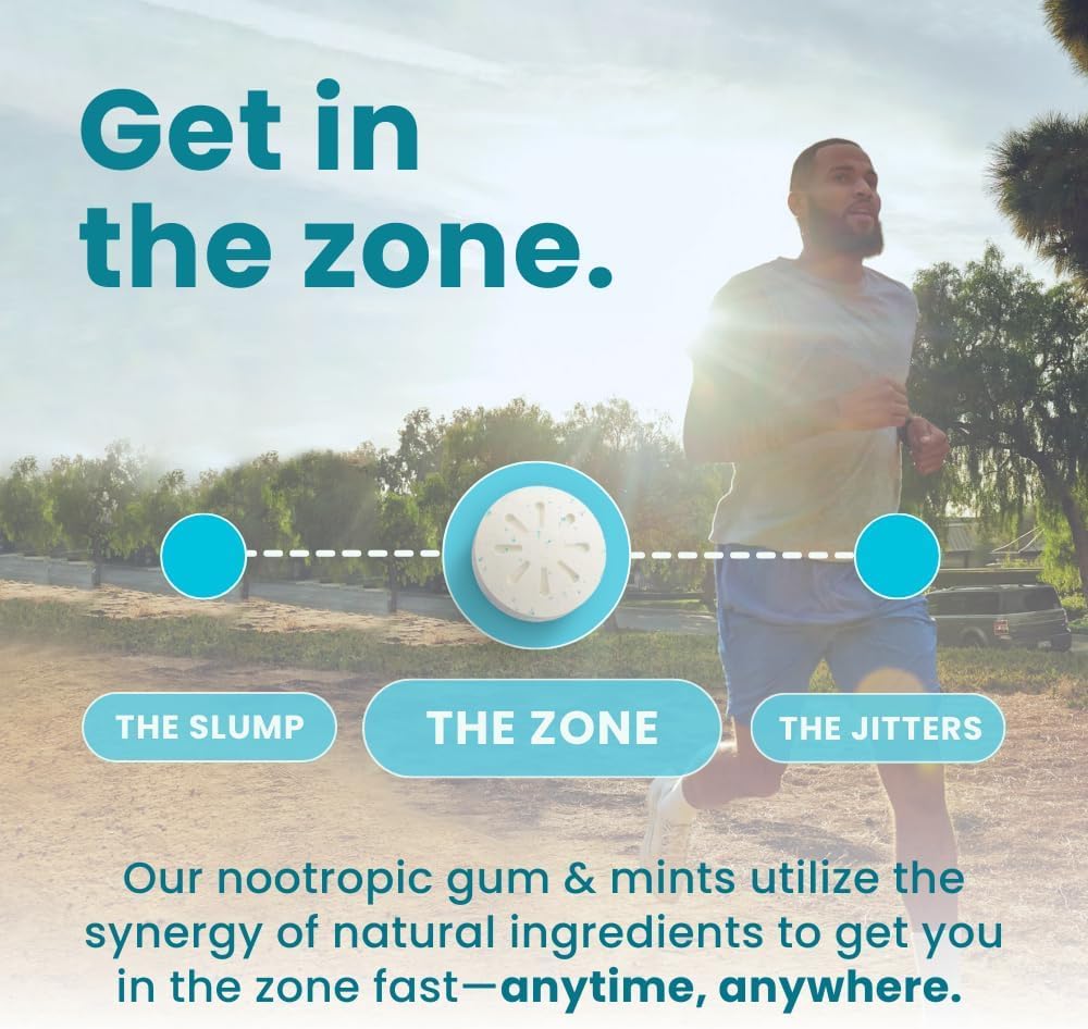 Minty Focus Gum Energy Boost