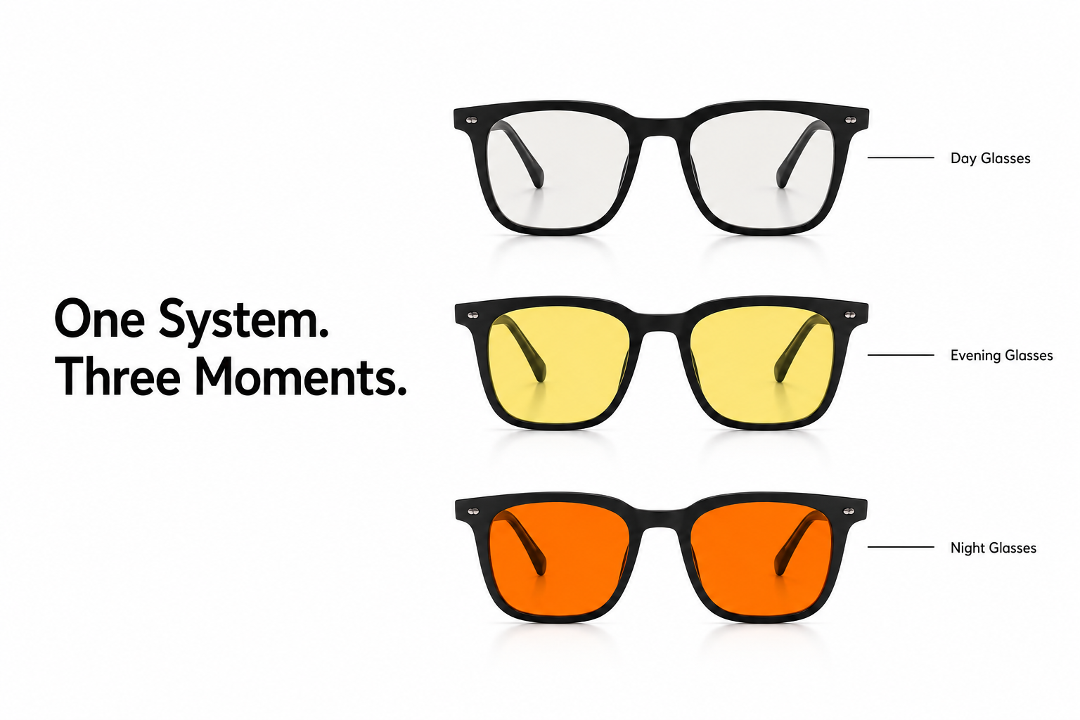 Lentes Vector — Wide Fit Night — Amber