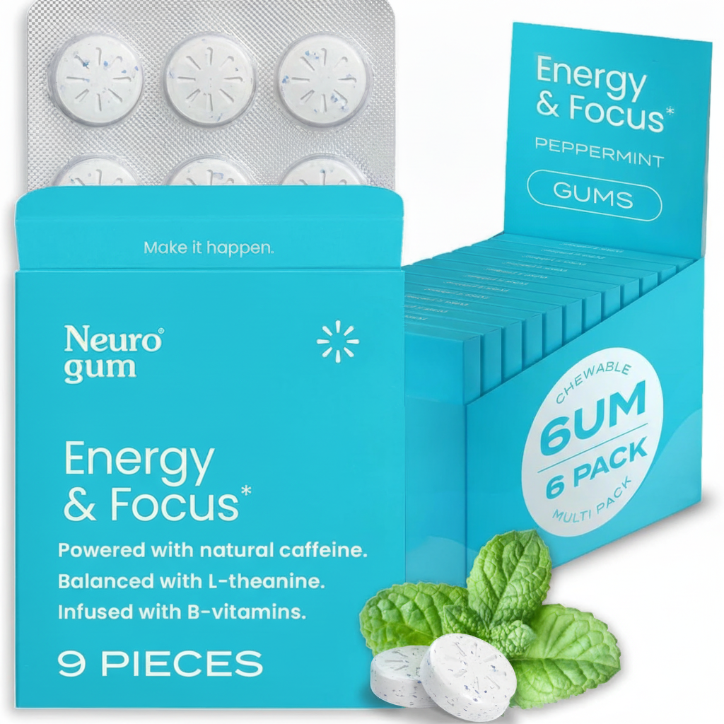 Minty Focus Gum Energy Boost